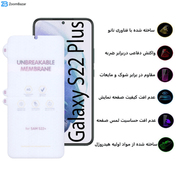 محافظ صفحه نمایش بوف مدل Hydrogel-Matte مناسب برای گوشی موبایل سامسونگ Galaxy S22 Plus