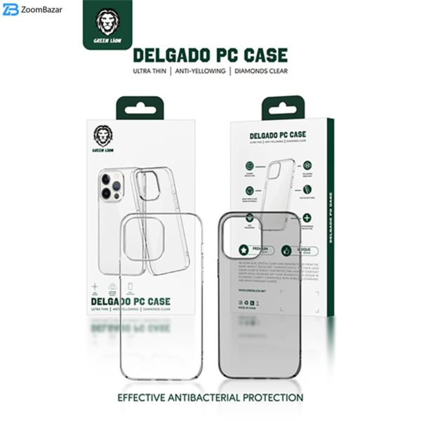کاور گرین مدل Delgado PC مناسب برای گوشی موبایل اپل iphone 13