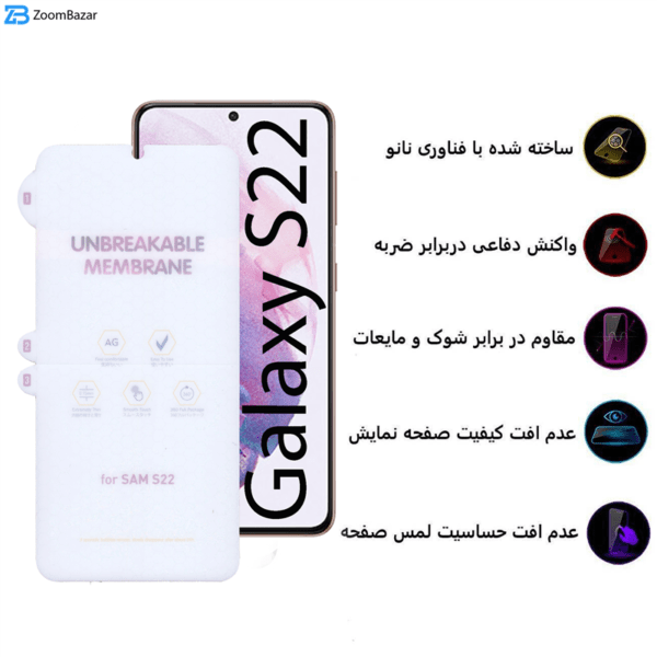محافظ صفحه نمایش بوف مدل Hydrogel-Matte مناسب برای گوشی موبایل سامسونگ Galaxy S22