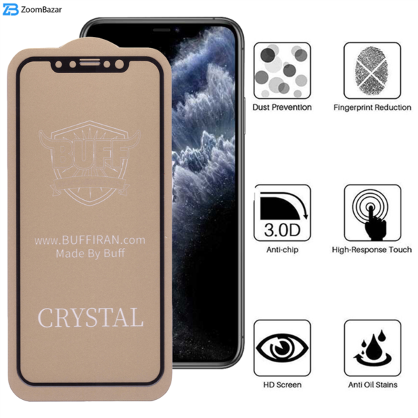 محافظ صفحه نمایش بوف مدل Crystal-G مناسب برای گوشی موبایل اپل iPhone 11 Pro/iPhone XS/iPhone X