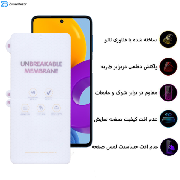 محافظ صفحه نمایش مات بوف مدل Hydrogel-Matte مناسب برای گوشی موبایل سامسونگ Galaxy M52/A72/A71