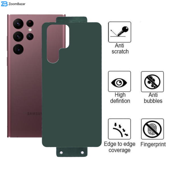محافظ پشت گوشی بوف مدل Silicone Back مناسب برای گوشی موبایل سامسونگ Galaxy S22 Ultra