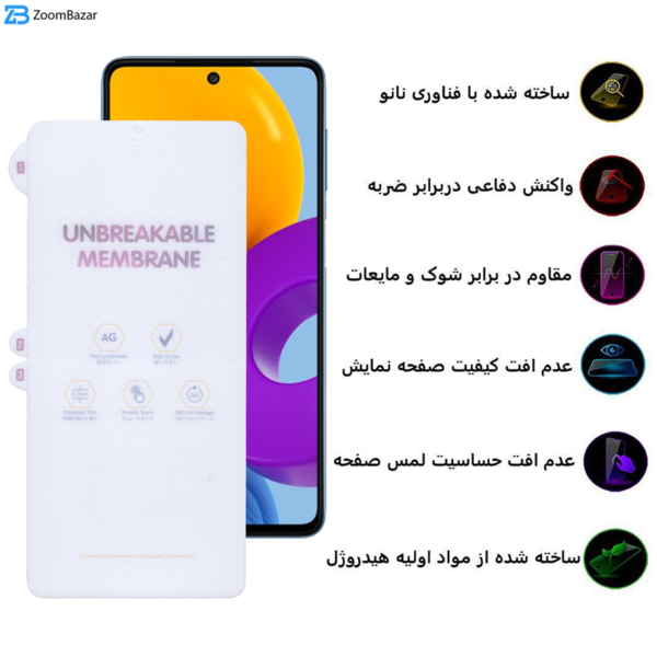 محافظ صفحه نمایش مات بوف مدل Hydrogel-Matte مناسب برای گوشی موبایل سامسونگ Galaxy M52/A72/A71