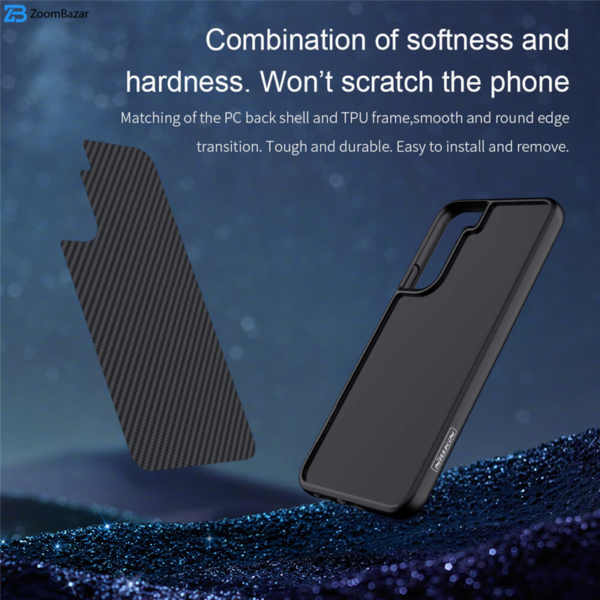کاور نیلکین مدل Synthetic fiber مناسب برای گوشی موبایل سامسونگ Galaxy S22