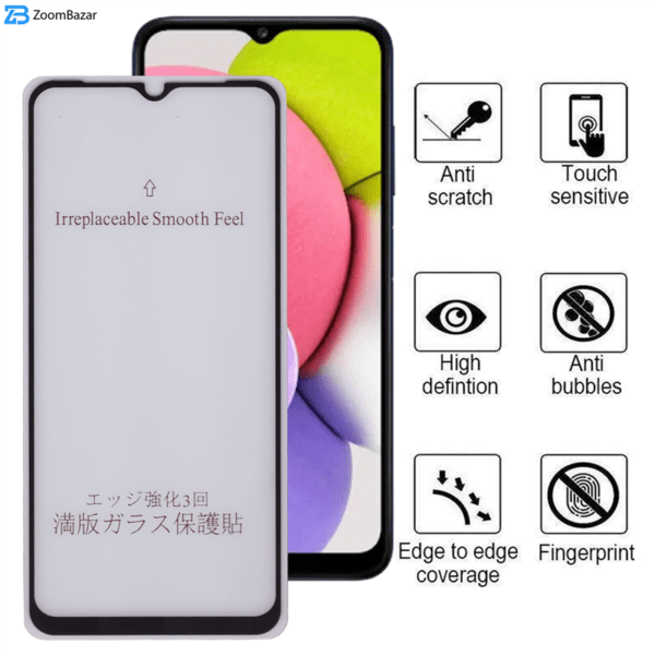 محافظ صفحه نمایش مات بوف 5D مدل 5D-matte مناسب برای گوشی موبایل سامسونگ Galaxy A03s/A03/A02s/A02/F02s/M02/M02s