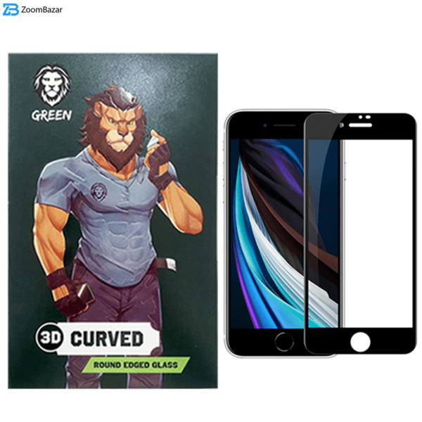 محافظ صفحه نمایش گرین مدل 3D-Curved مناسب برای گوشی موبایل اپل iPhone 8/7/ SE 2020 /SE 2022