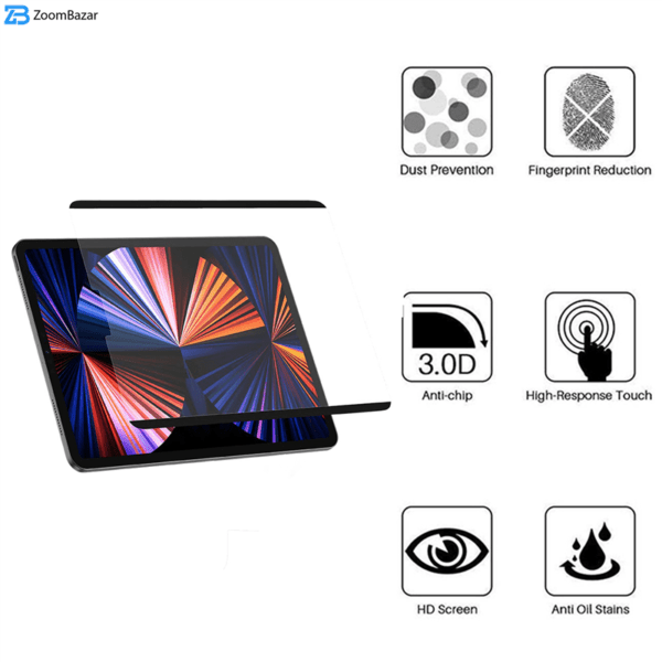 محافظ صفحه نمایش مات بوف مدل Magnetic مناسب برای تبلت اپل iPad Pro 11 2021/2020/2018