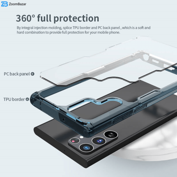 کاور نیلکین مدل Nature TPU Pro مناسب برای گوشی موبایل سامسونگ Galaxy S22 Ultra