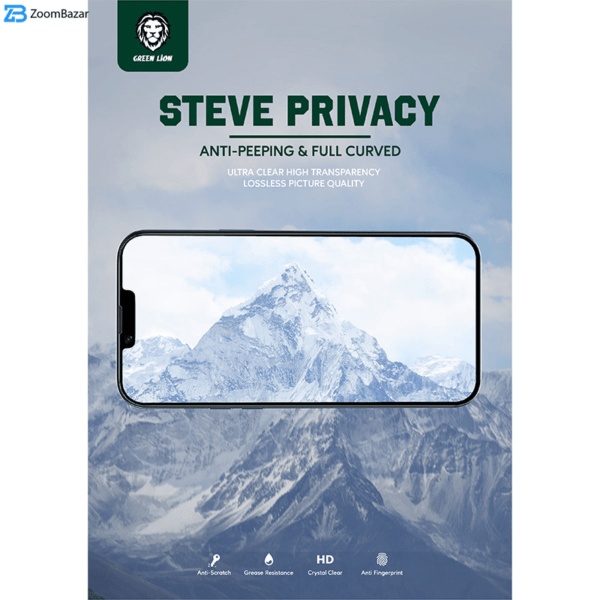 محافظ صفحه نمایش حریم شخصی گرین مدل Steve-Privacy مناسب برای گوشی موبایل اپل iPhone 11 Pro / XS / X