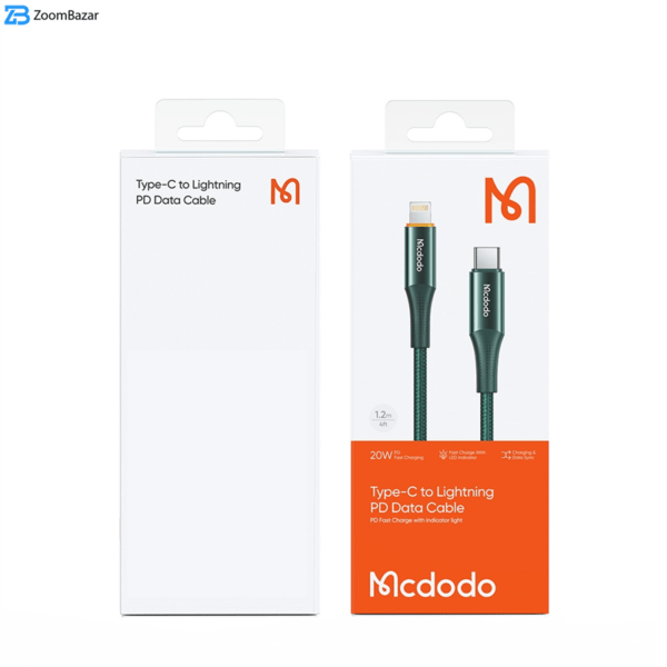 کابل تبدیل USB-C به لایتنینگ مک دودو مدل CA-9962 طول 1.8 متر