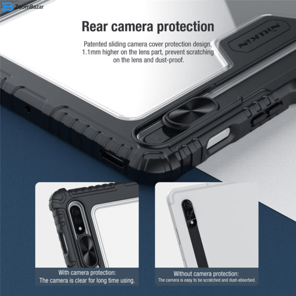 کیف کلاسوری نیلکین مدل Camshield Bumper مناسب برای تبلت سامسونگ Galaxy Tab S8, S8 5G