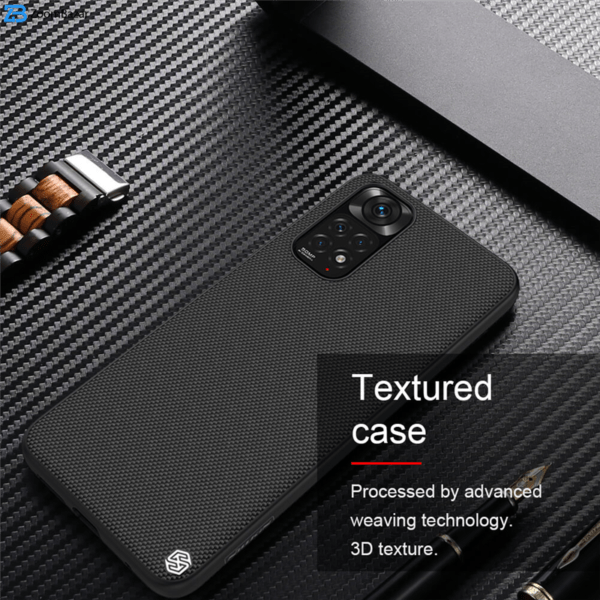 کاور نیلکین مدل Textured Fiber Case مناسب برای گوشی موبایل سامسونگ شیائومی Redmi Note 11 4G Global