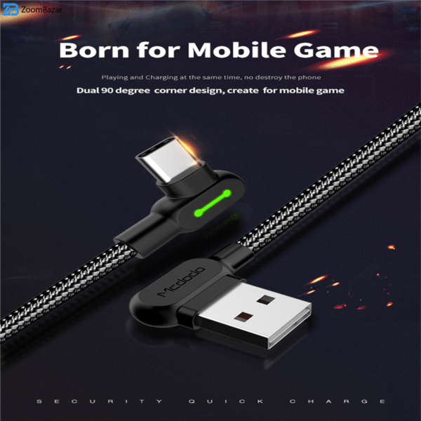 کابل تبدیل USB به USB-C مک دودو مدل CA-5282 طول 1.8 متر