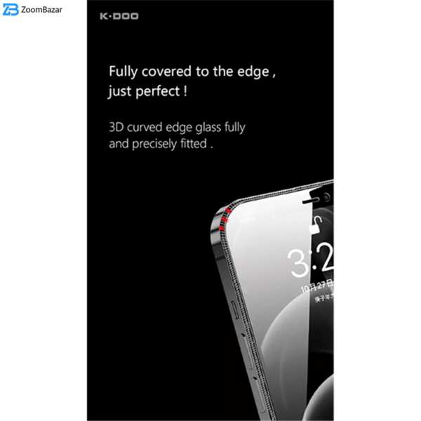 محافظ صفحه نمایش کی-دوو مدل 3D-Curved مناسب برای گوشی موبایل اپل iphone 13 Pro Max