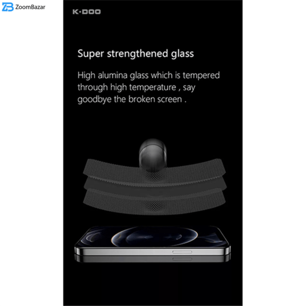 محافظ صفحه نمایش کی-دوو مدل 3D-Curved مناسب برای گوشی موبایل اپل iphone 13 Pro /13