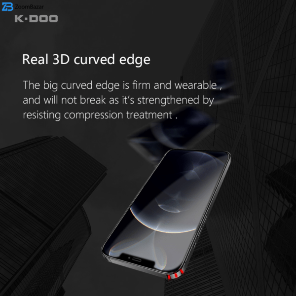 محافظ صفحه نمایش کی-دوو مدل 3D-Curved مناسب برای گوشی موبایل اپل iphone 13 Pro Max