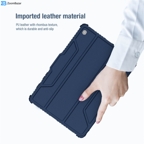 کیف کلاسوری نیلکین مدل Camshield Bumper Leather مناسب برای تبلت سامسونگ Galaxy Tab S8 Plus /S8 plus 5G/S7 plus/S7fe
