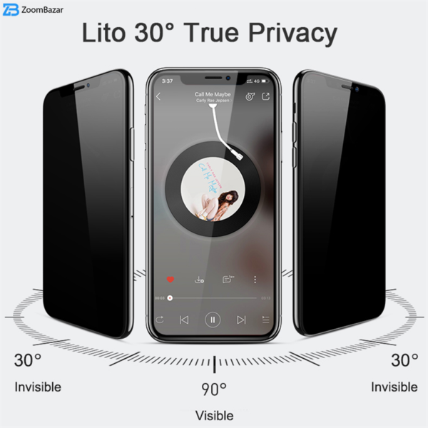 محافظ صفحه نمایش حریم شخصی لیتوو مدل PCY مناسب برای گوشی موبایل اپل iPhone 13 Pro Max