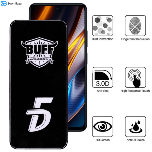 محافظ صفحه نمایش 5D بوف مدل F33-G مناسب برای گوشی موبایل شیائومی Redmi Note 11T Pro /Redmi Note 11T Pro Plus / Poco X4 GT 5G