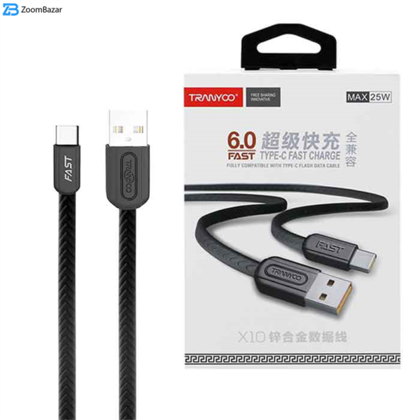 کابل تبدیل USB به USB-C ترانیو مدل X-10-C-X10 طول 1متر