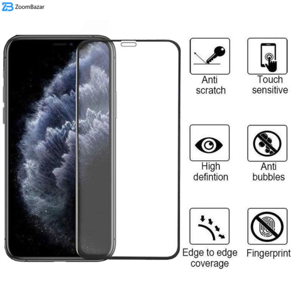 محافظ صفحه نمایش 5D مات بوف مدل 5D-Matte مناسب برای گوشی موبایل اپل iPhone 11 Pro / XS / X