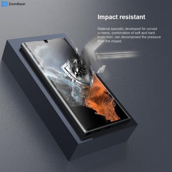 محافظ صفحه نمایش نیلکین مدل Impact Resistant مناسب برای گوشی موبایل سامسونگ Galaxy S22 Ultra بسته دو عددی