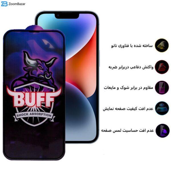 محافظ صفحه نمایش بوف مدل 5D-Pro مناسب برای گوشی موبایل اپل Iphone 14 Plus