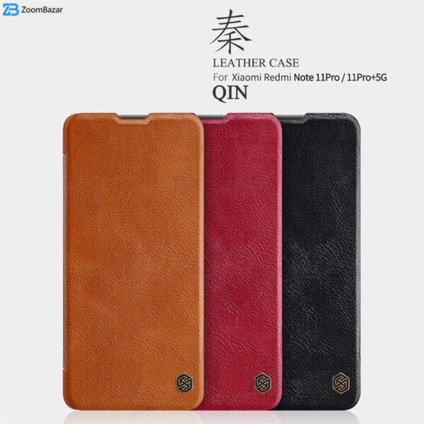 کیف کلاسوری نیلکین مدل QIN Leather مناسب برای گوشی موبایل شیائومی Redmi Note 11 Pro+ 5G global / 11i/11i 5G
