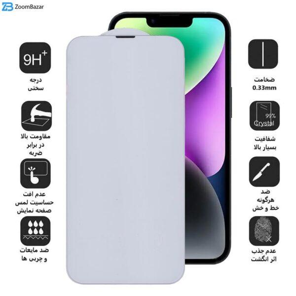 محافظ صفحه نمایش بوف مدل 5D Plus مناسب برای گوشی موبایل اپل Iphone 14