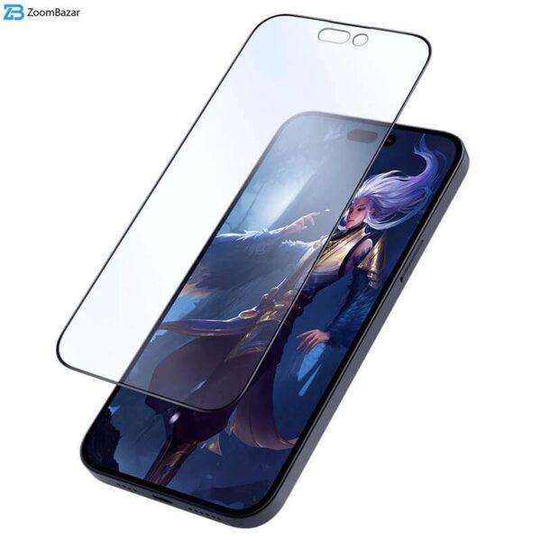 محافظ صفحه نمایش مات بوف مدل 5D Matte-Pro مناسب برای گوشی موبایل اپل Iphone 14 Pro