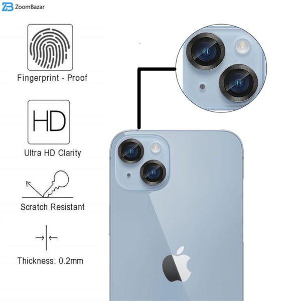 محافظ لنز دوربین بوف مدل HD-ColorLenz مناسب برای گوشی موبایل اپل Iphone 14 / 14 Plus