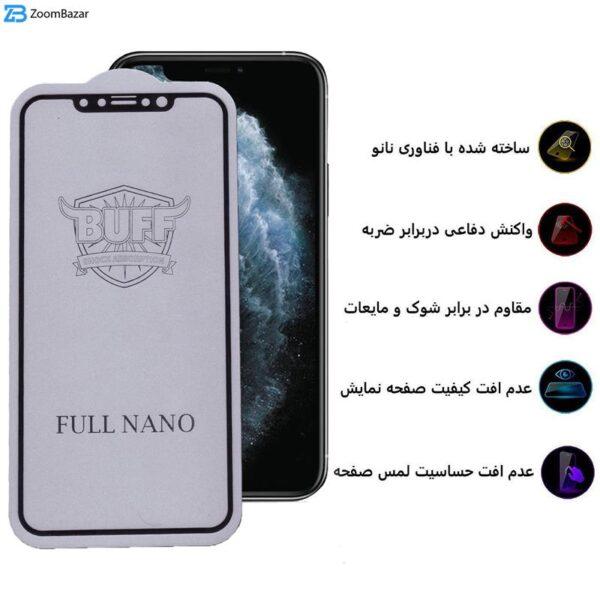 محافظ صفحه نمایش بوف مدل Full Nano مناسب برای گوشی موبایل اپل iPhone 11 Pro Max / XS Max