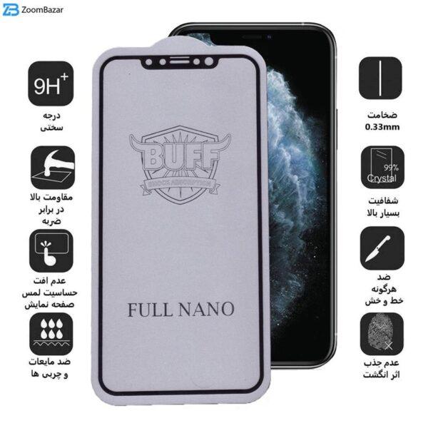 محافظ صفحه نمایش بوف مدل Full Nano مناسب برای گوشی موبایل اپل iPhone 11 Pro Max / XS Max