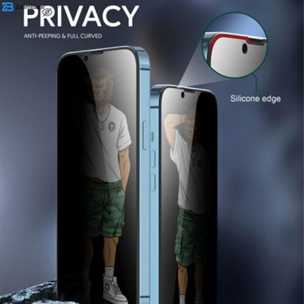 محافظ صفحه نمایش حریم شخصی گرین مدل Silicone Privacy-HD Plus مناسب برای گوشی موبایل اپل iPhone 14 Pro Max
