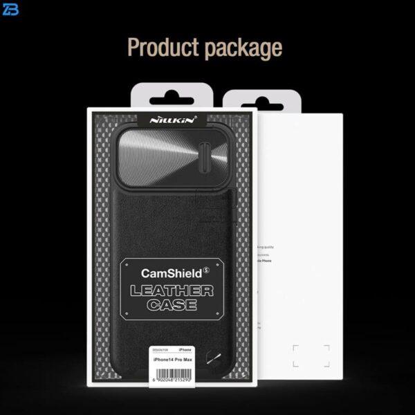 کاور نیلکین مدل CAMSHIELD LEATHER S مناسب برای گوشی موبایل اپل IPHONE 14 PRO MAX