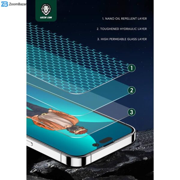 محافظ صفحه نمایش گرین مدل 3D Desert مناسب برای گوشی موبایل اپل iPhone 14