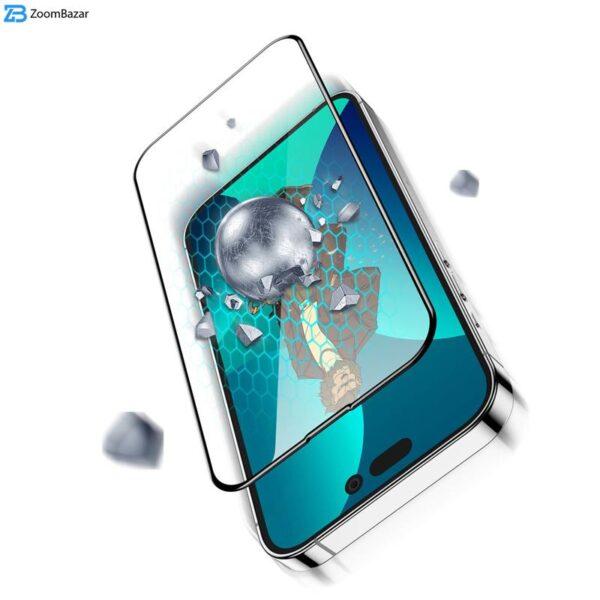 محافظ صفحه نمایش گرین مدل 3D Curved Pro مناسب برای گوشی موبایل اپل iPhone 14 Pro Max