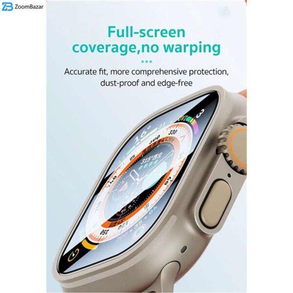 محافظ صفحه نمایش بوف مدل FullGlue-Flexible مناسب برای اپل واچ 49 میلی متری سری Ultra