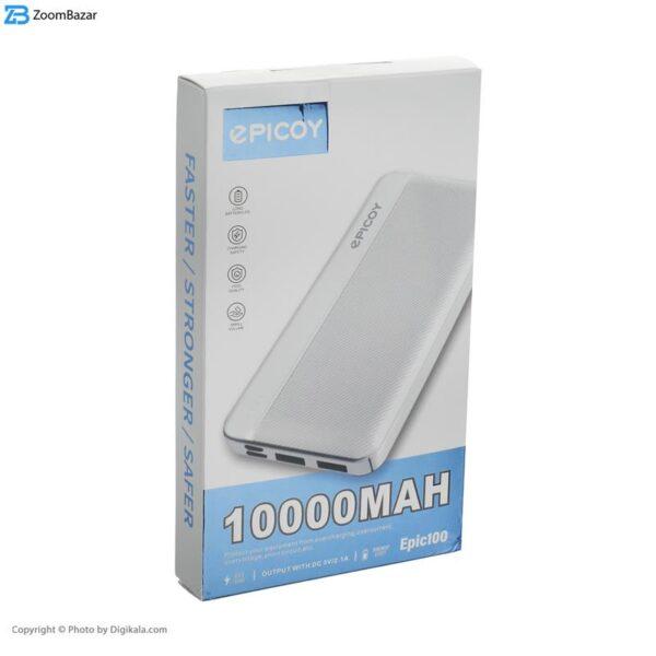 شارژر همراه اپیکوی مدل Epic100 ظرفیت 10000 میلی آمپر ساعت
