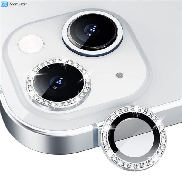 محافظ لنز دوربین گرین مدل Diamond مناسب برای گوشی موبایل اپل iphone 14 Plus / 14