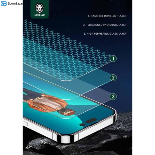 محافظ صفحه نمایش گرین مدل 3D Desert مناسب برای گوشی موبایل اپل iPhone13 / 13 pro / 14