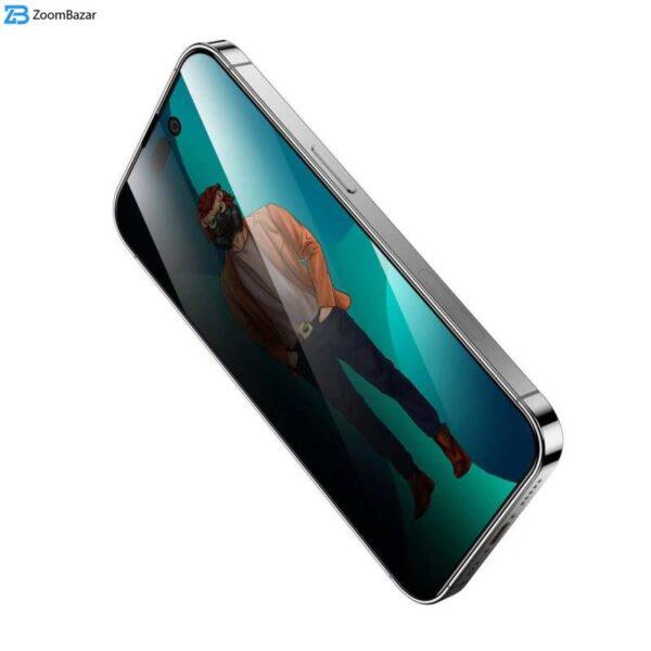 محافظ صفحه نمایش حریم شخصی گرین مدل 3D Desert-Pry مناسب برای گوشی موبایل اپل iPhone 13/13 pro / 14