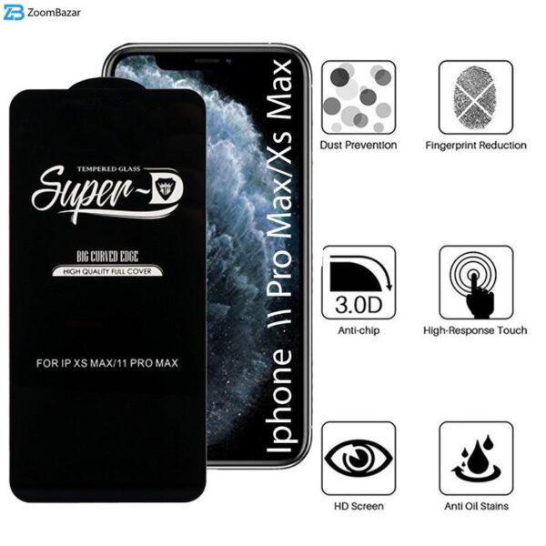 محافظ صفحه نمایش اپیکوی مدل Super 5D مناسب برای گوشی موبایل اپل iPhone 11 Pro Max / Xs Max