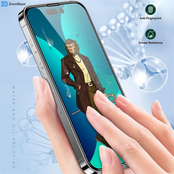 محافظ صفحه نمایش گرین مدل 3D Curved Pro مناسب برای گوشی موبایل اپل iPhone 14