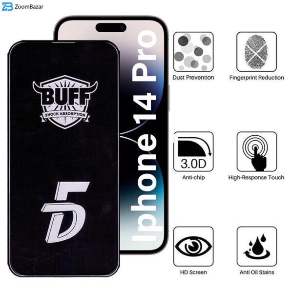 محافظ صفحه نمایش 5D بوف مدل F33 مناسب برای گوشی موبایل اپل iPhone 14 Pro