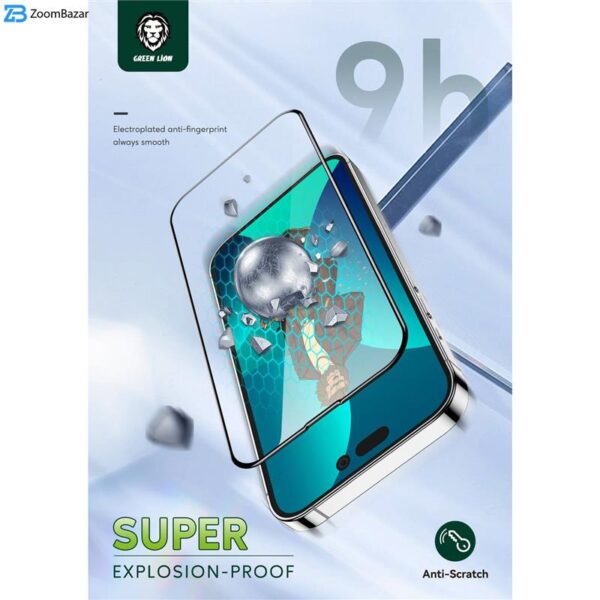 محافظ صفحه نمایش گرین مدل 3D Curved Pro مناسب برای گوشی موبایل اپل iPhone 14