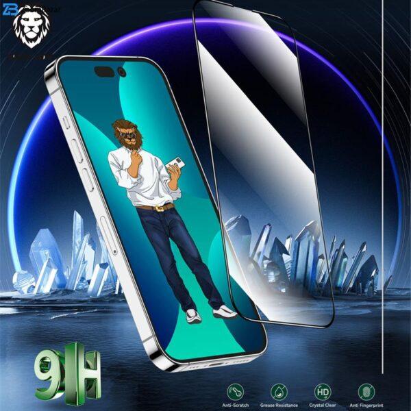 محافظ صفحه نمایش گرین لاین مدل 9H steve مناسب برای گوشی موبایل اپل iphone 14 pro max