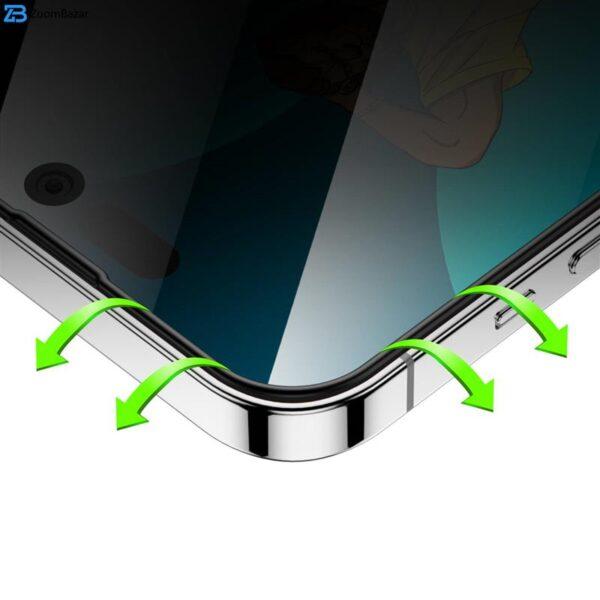 محافظ صفحه نمایش حریم شخصی گرین مدل Silicone Privacy-HD Plus مناسب برای گوشی موبایل اپل iPhone 14 Pro