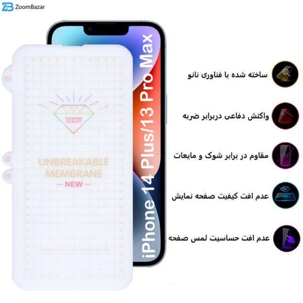 محافظ صفحه نمایش بوف مدل Hydrogel-G مناسب برای گوشی موبایل اپل iPhone 14 Plus/13 Pro Max