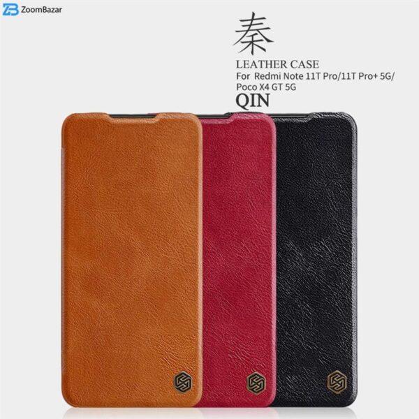 کیف کلاسوری نیلکین مدل QIN Leather Case مناسب برای گوشی موبایل شیائومی Poco X4 GT 5G